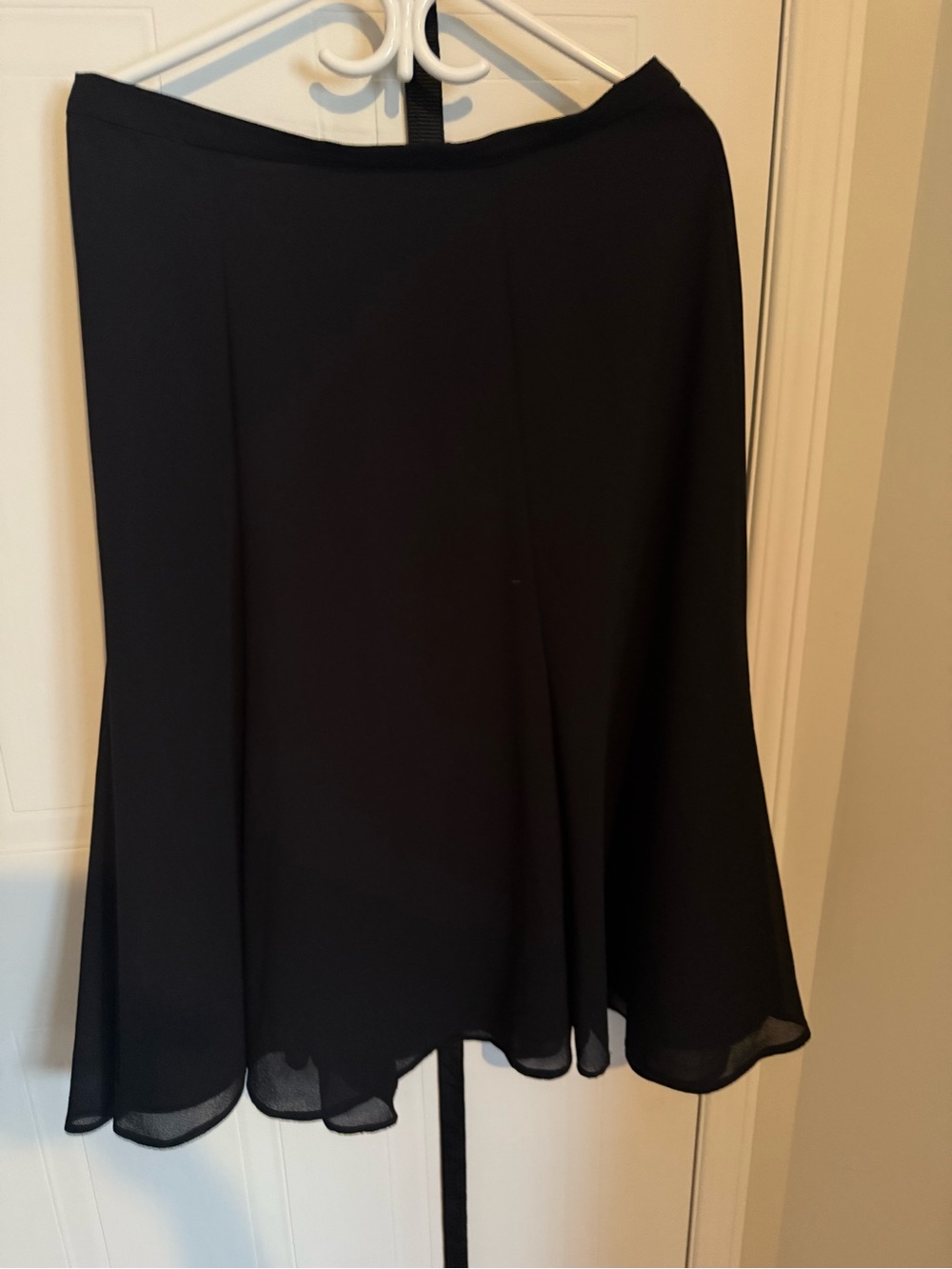 Women's Black Circle Skirt - Elegant Flared Silhouette
